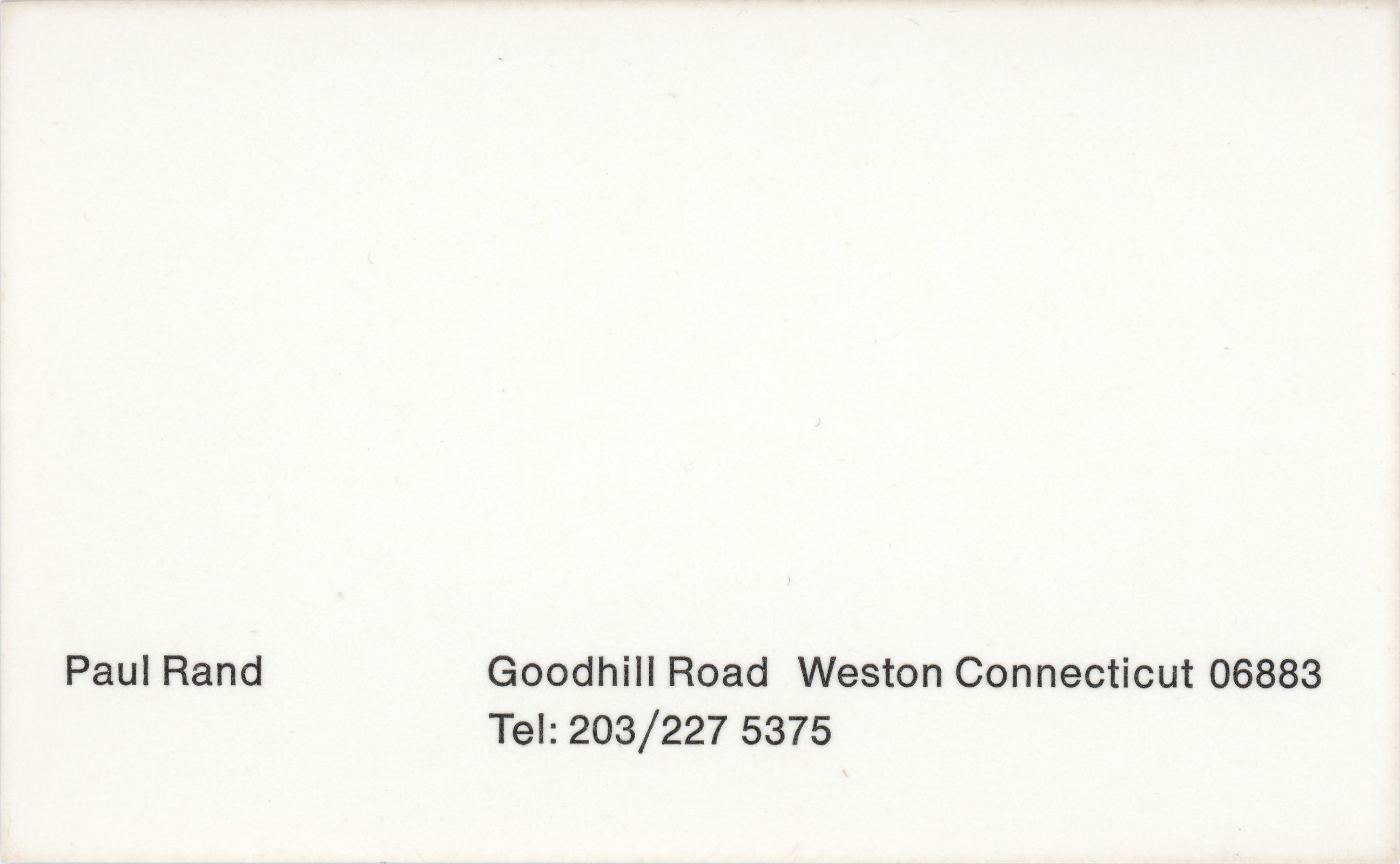 Stationery | Paul Rand: Modernist Master 1914-1996